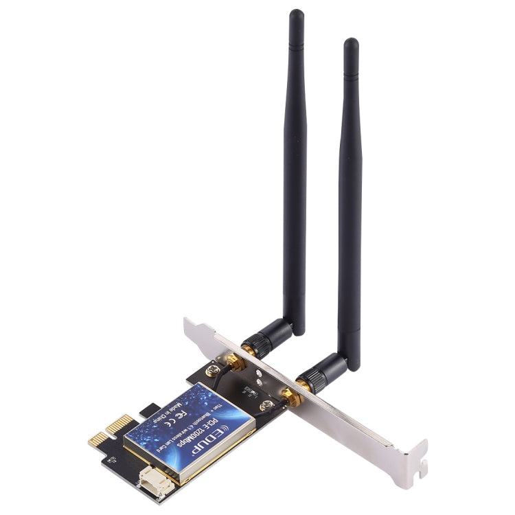 EDUP EP-9620 2 in 1 AC1200Mbps 2.4GHz & 5.8GHz Dual Band PCI-E 2 Antenna WiFi Adapter External Network Card + Bluetooth, EP-9620 1200Mbps (2 in 1) EDUP EP-9620 2 in 1 AC1200Mbps 2.4GHz & 5.8GHz Dual Band PCI-E 2 Antenna WiFi Adapter External Network Card + Bluetooth, EP-9620 1200Mbps (2 in 1)
